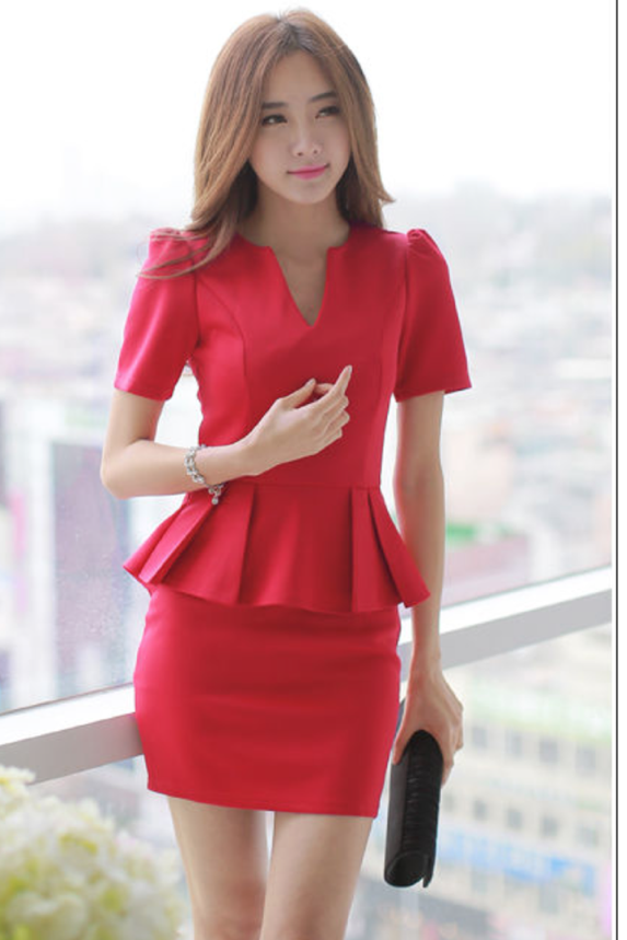 WD6294 Charming Dress Red