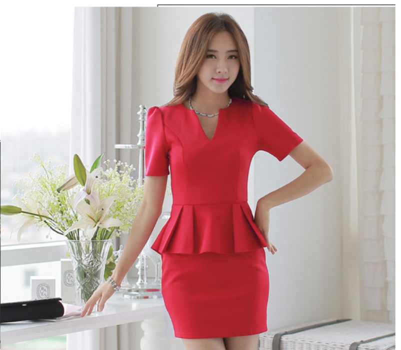 WD6294 Charming Dress Red