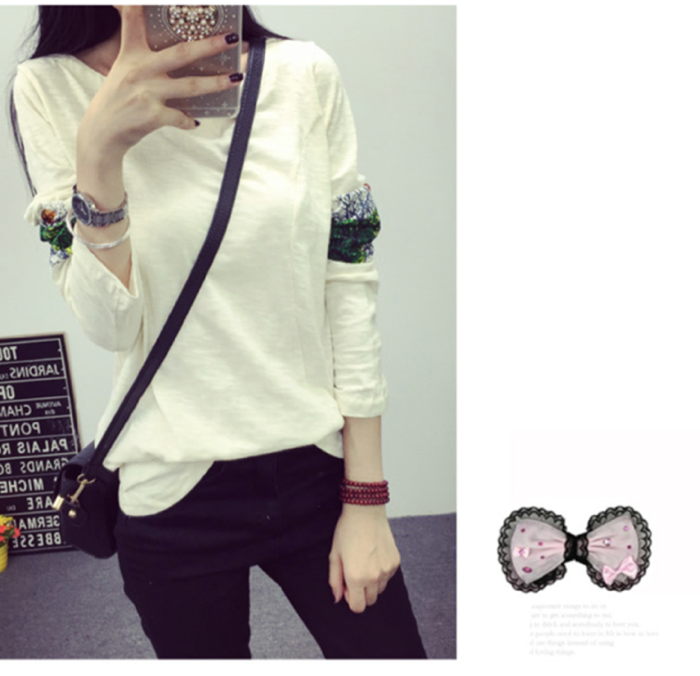 WT6321 Fashion Long Sleeves Top Almond