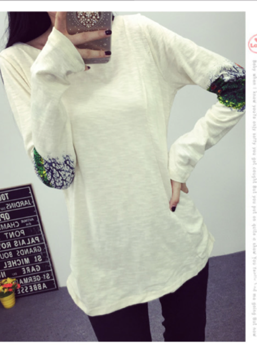 WT6321 Fashion Long Sleeves Top Almond