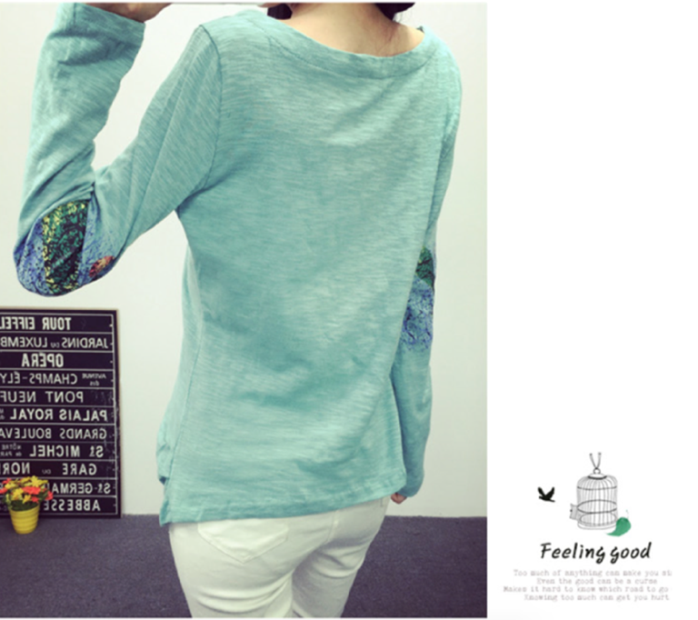 WT6321 Fashion Long Sleeves Top Tosca