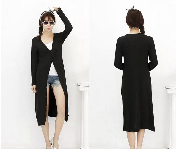 WJ3579 Stylish Cardigan Black