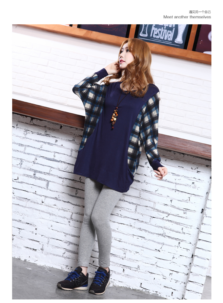 WT6393 Stylish Loose Top Blue