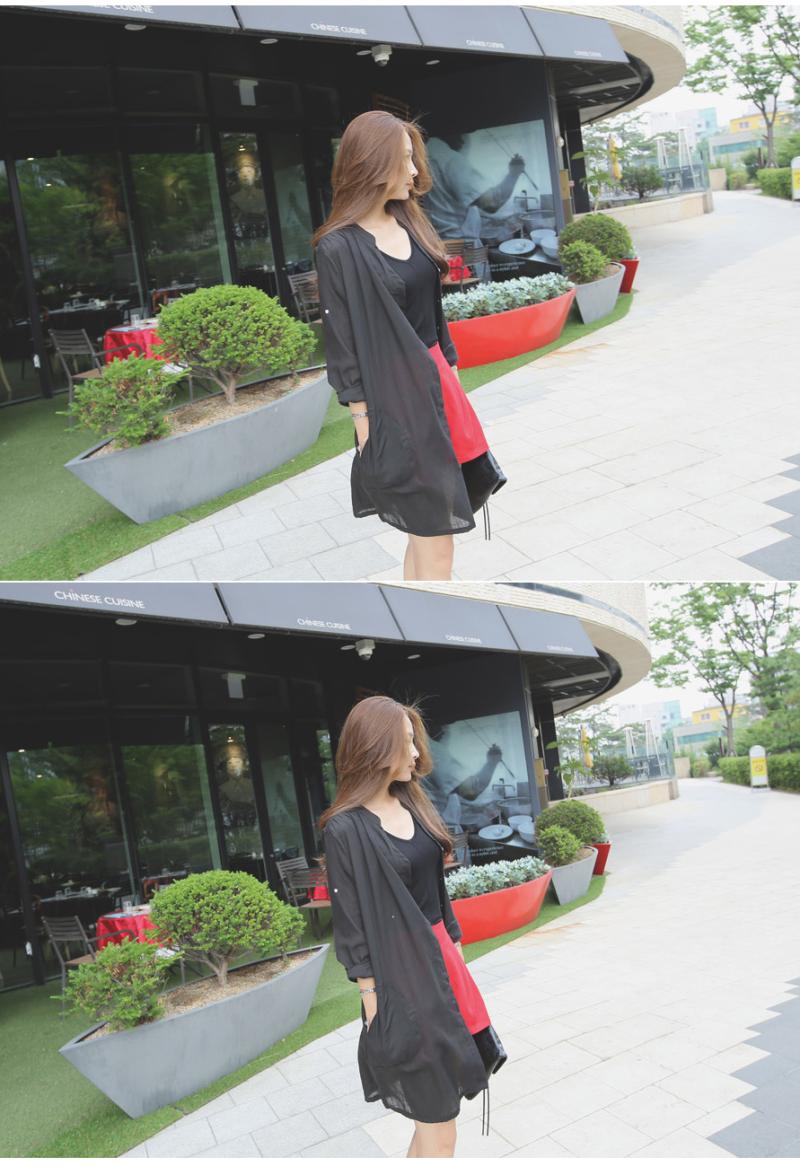 WJ6428 Stylish Cardigan Black