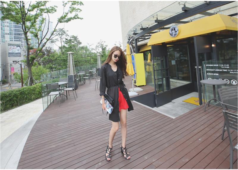 WJ6428 Stylish Cardigan Black