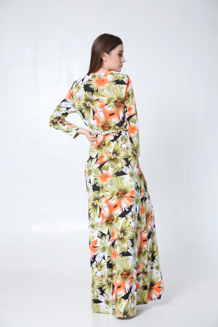 WD6446 Stylish Maxi Dress Green