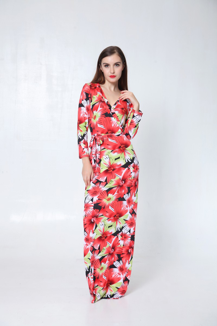 WD6446 Stylish Maxi Dress Red