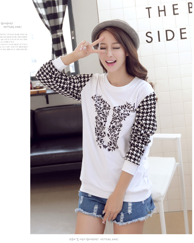 WT6463 Korea Stylish Top White