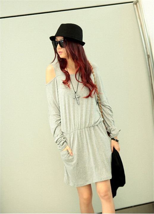 WD6464 Stylish Dress Grey