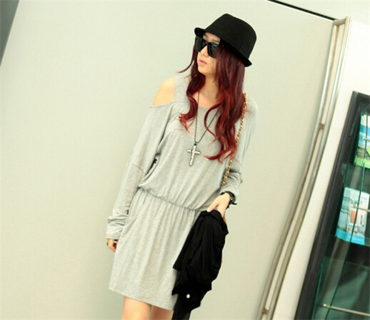 WD6464 Stylish Dress Grey