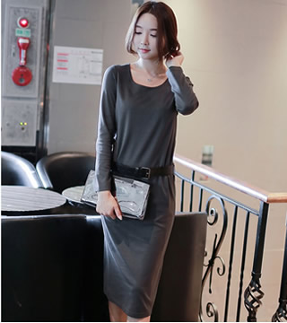 WD6465 Charming Dress Grey