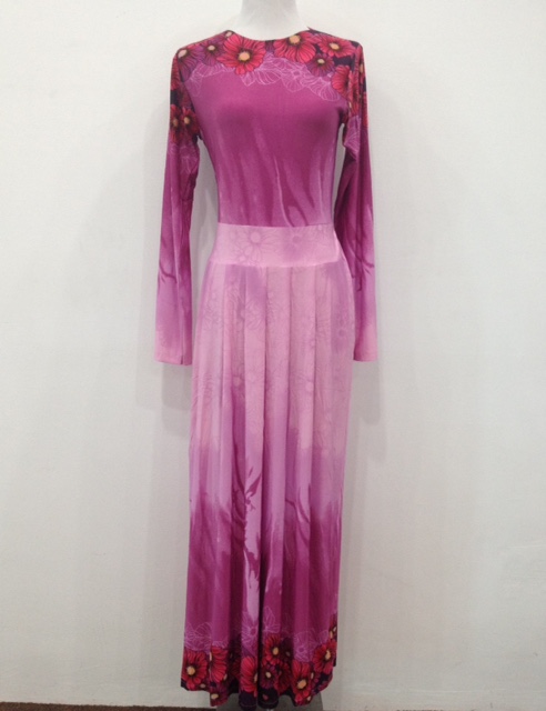 WH1134 Colourful Jubah Pink