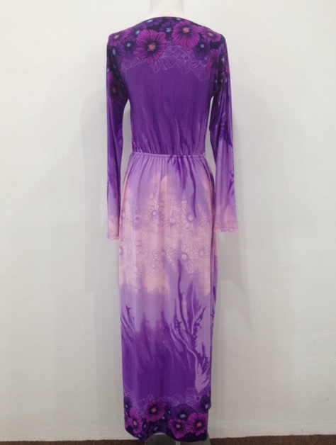 WH1134 Colourful Jubah Purple