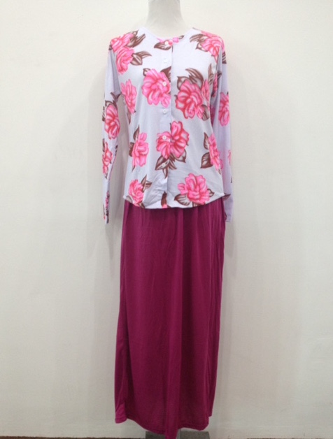 WT1138 Fashion Top and Skirt Magenta (1 Set)