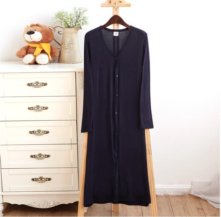 WJ3579 Stylish Cardigan Midnight Blue