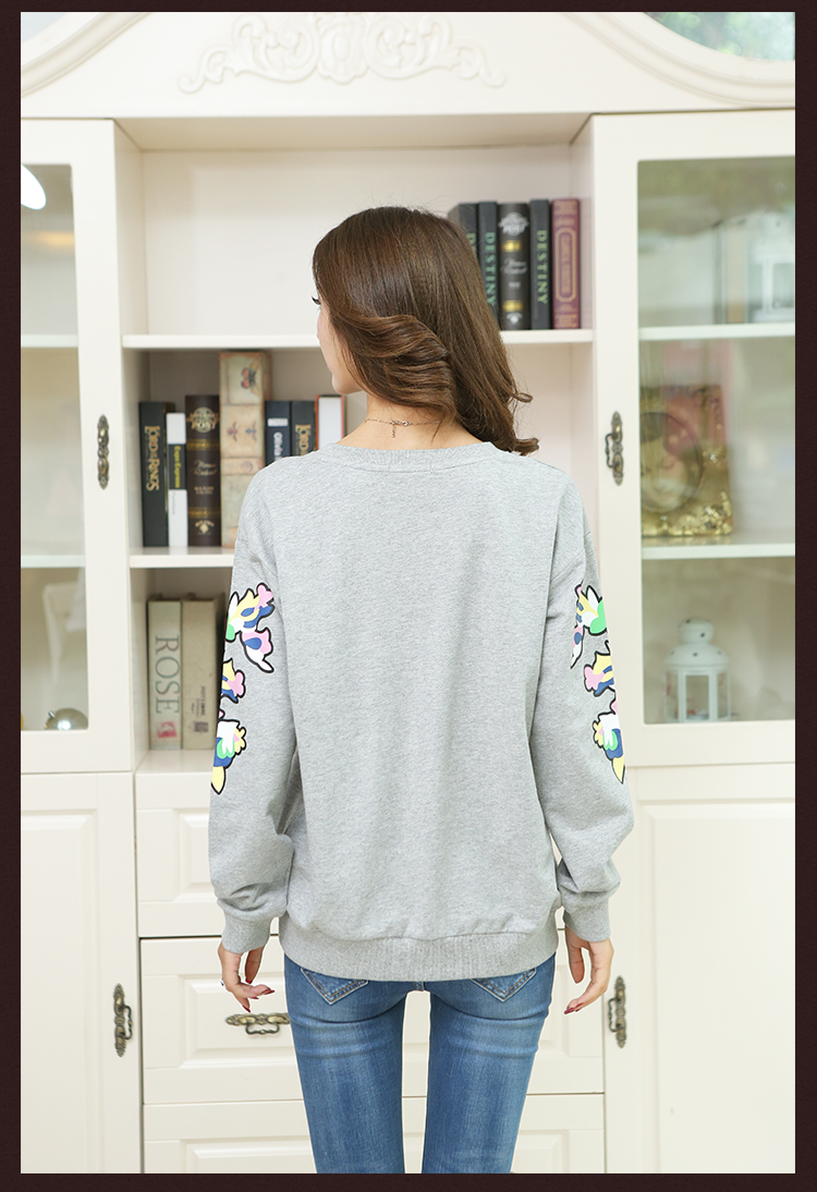 WT6518 Korea Fashion Top Grey