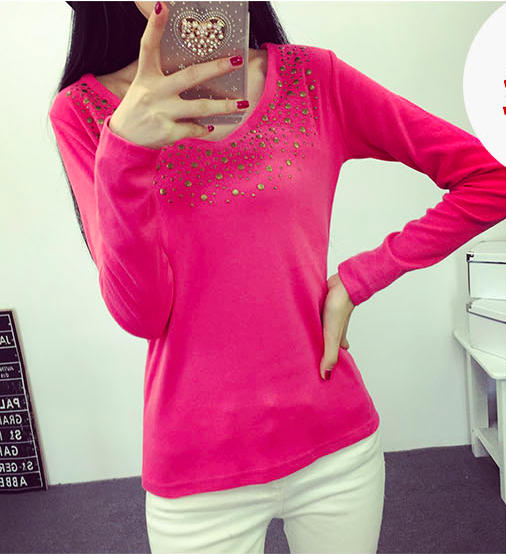 WT6537 Fashion Casual Top Pink