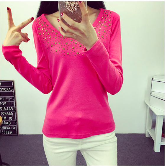 WT6537 Fashion Casual Top Pink