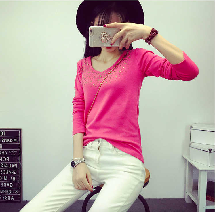 WT6537 Fashion Casual Top Pink