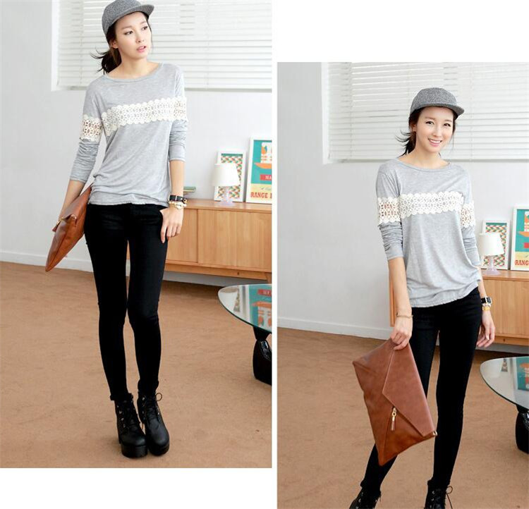 WT6554 Trendy Top Grey