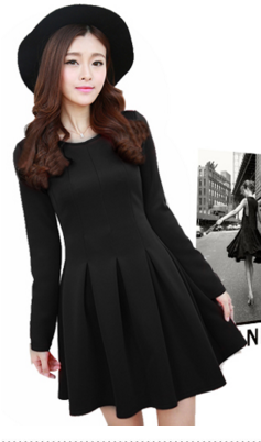 WD6619 Charming Dress Black