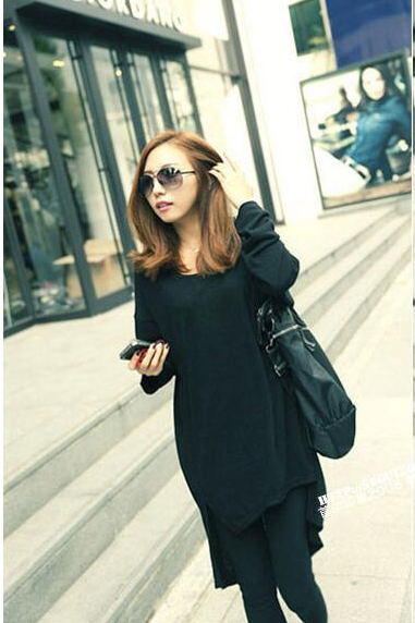 WT6651 Stylish Casual Top Black