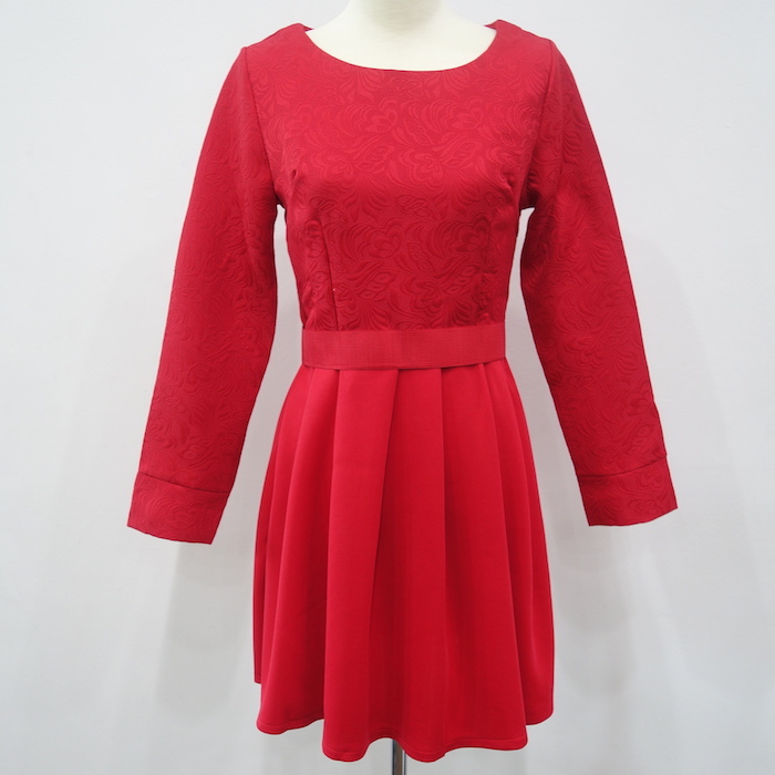 WD6656 Pretty Dress Red