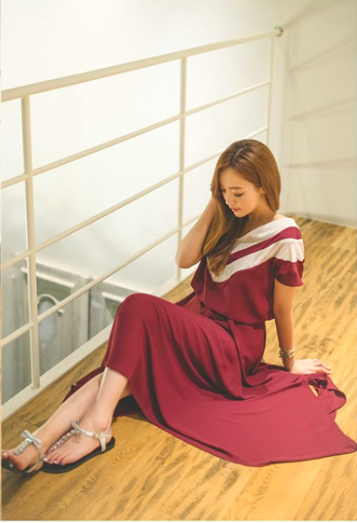 WD6665 Korea Fashion Dress As Picture