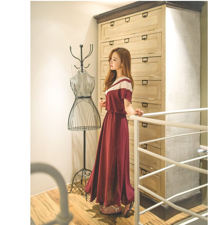 WD6665 Korea Fashion Dress As Picture