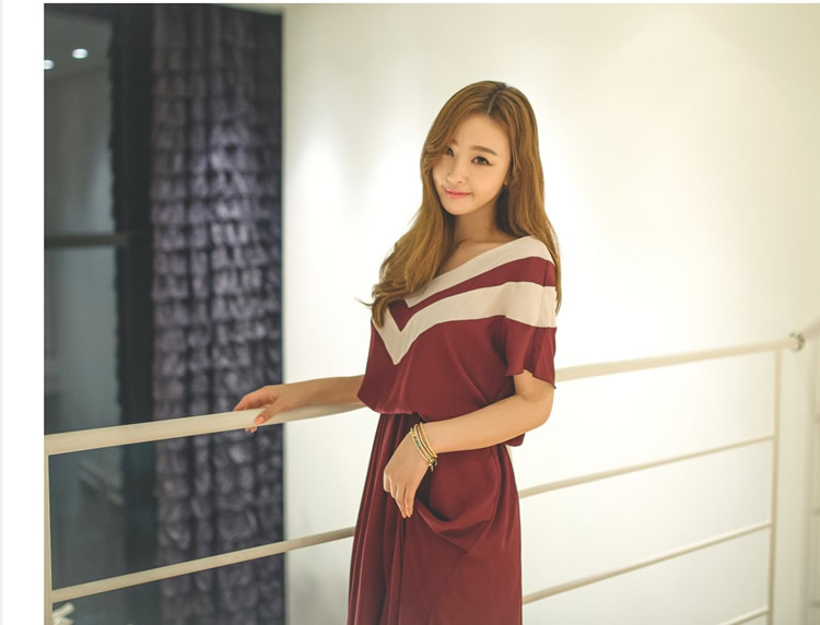 WD6665 Korea Fashion Dress As Picture