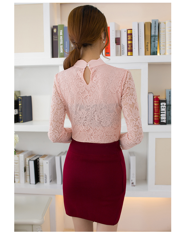 WT6676 Lace Top Pink