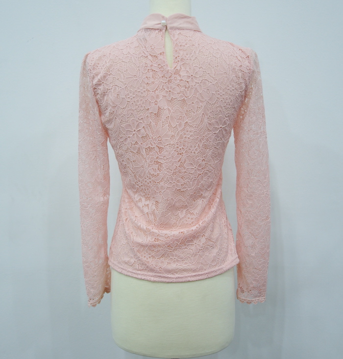 WT6676 Lace Top Pink