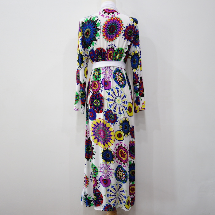 WH1144 Fashion Abstract Jubah Purple