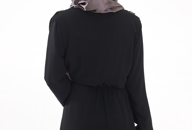 WH3335 Fashion Jubah Black