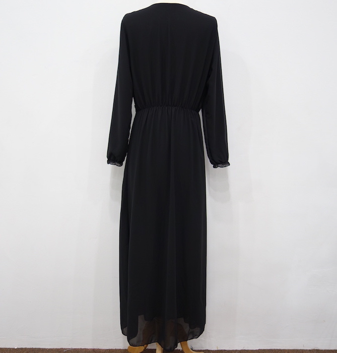 WH3335 Fashion Jubah Black