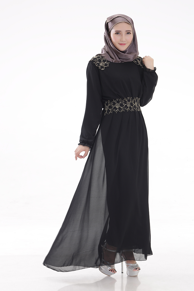 WH3335 Fashion Jubah Black