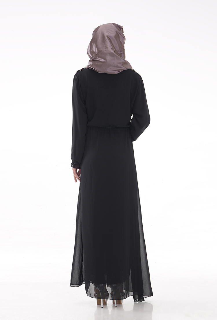 WH3335 Fashion Jubah Black