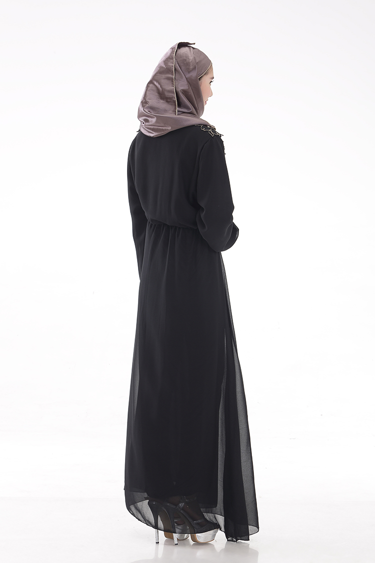 WH3335 Fashion Jubah Black