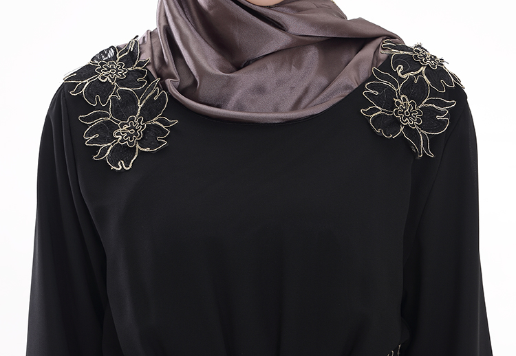 WH3335 Fashion Jubah Black