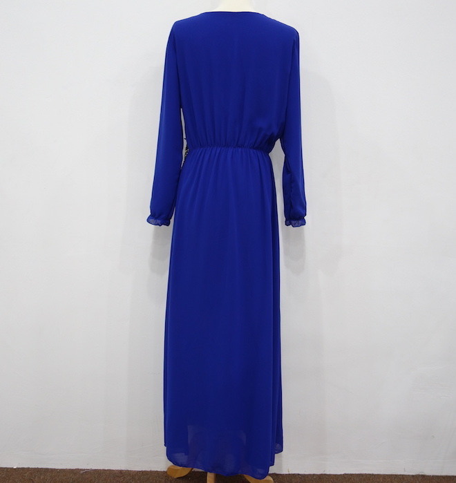 WH3335 Fashion Jubah Dark Blue