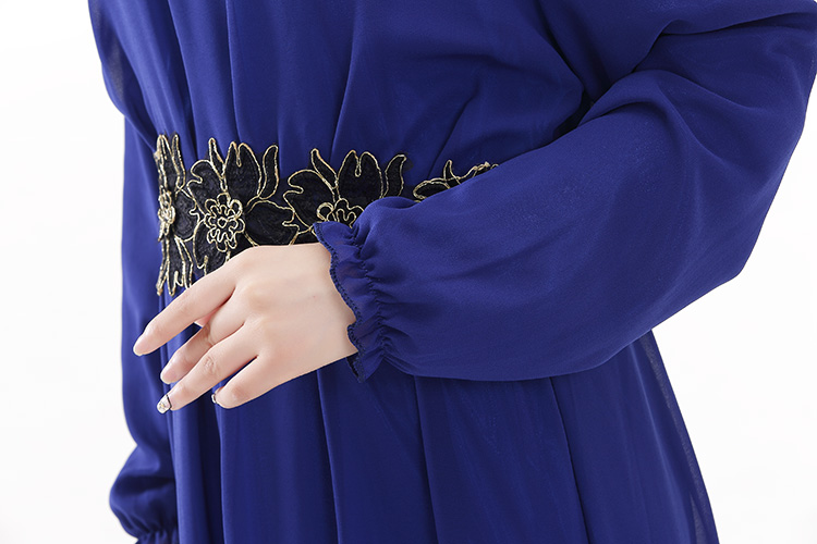 WH3335 Fashion Jubah Dark Blue