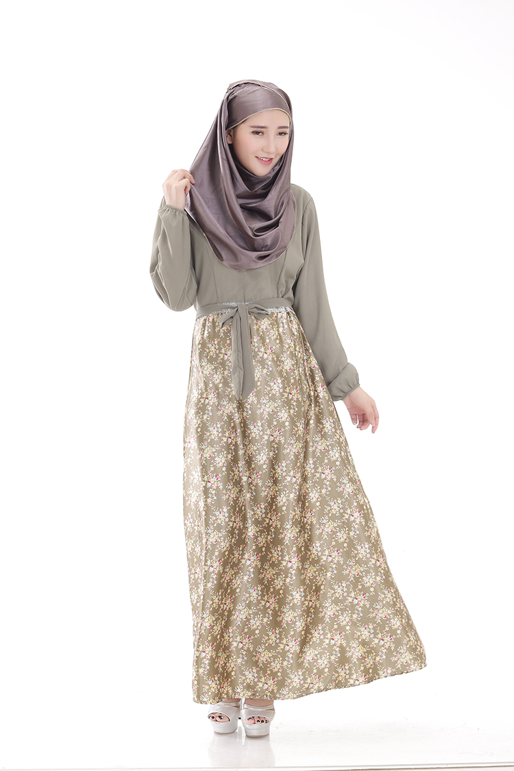 WH3336 Pretty Jubah Army Green