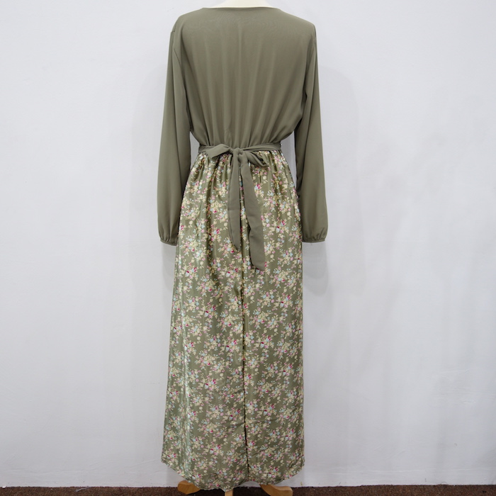 WH3336 Pretty Jubah Army Green