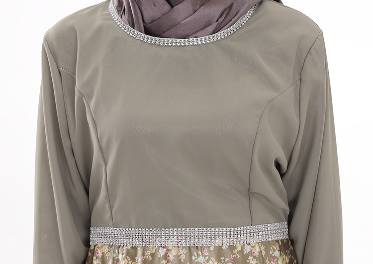 WH3336 Pretty Jubah Army Green