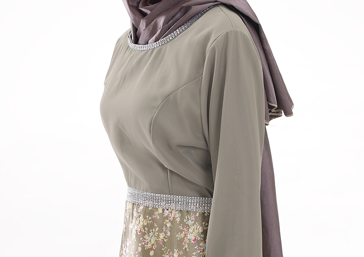 WH3336 Pretty Jubah Army Green