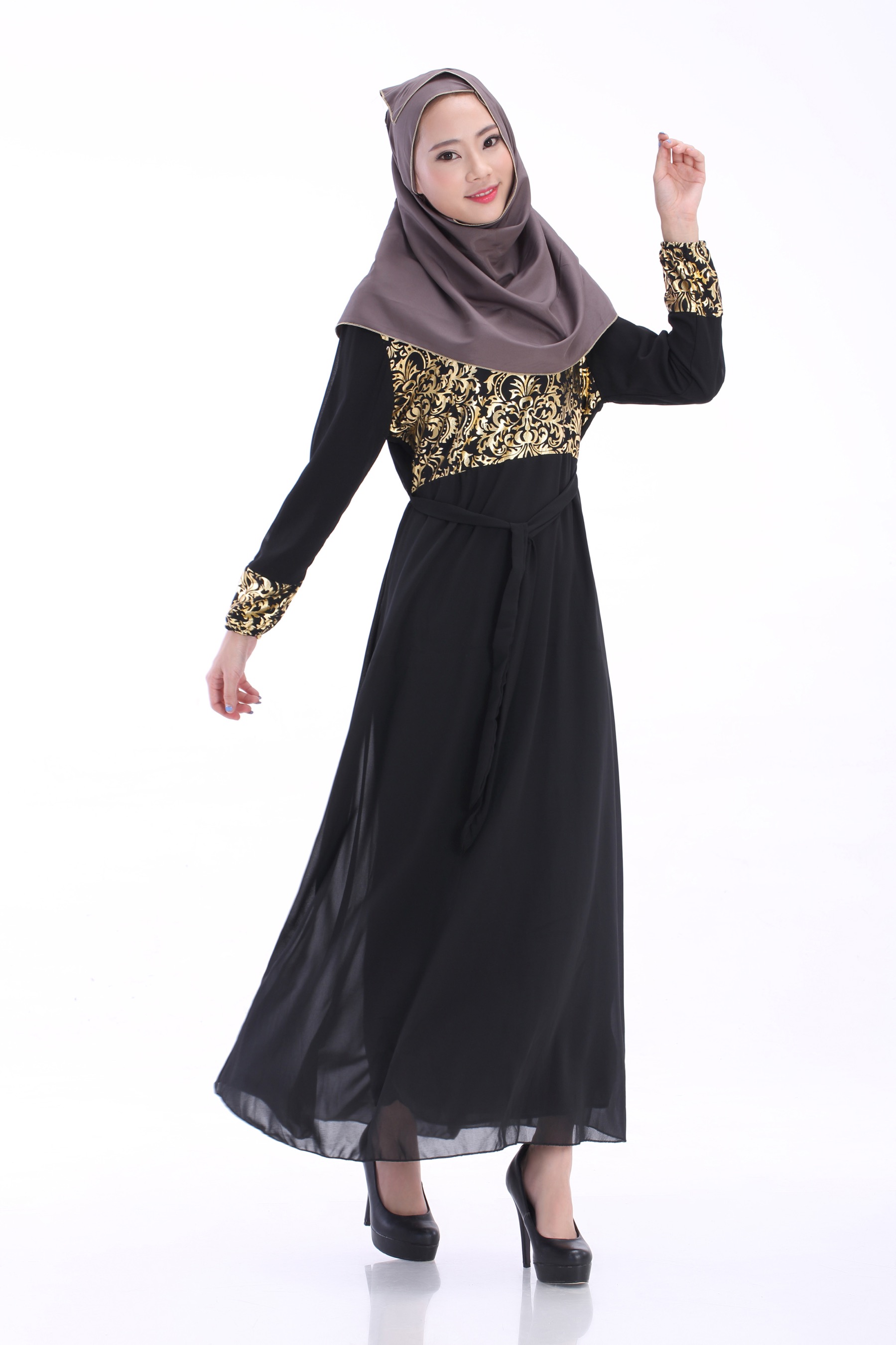 WH3337 Charming Jubah Black