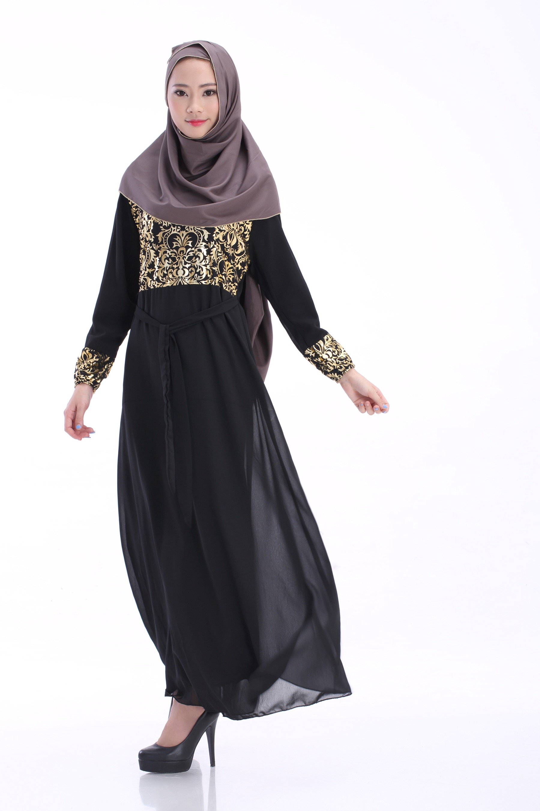 WH3337 Charming Jubah Black