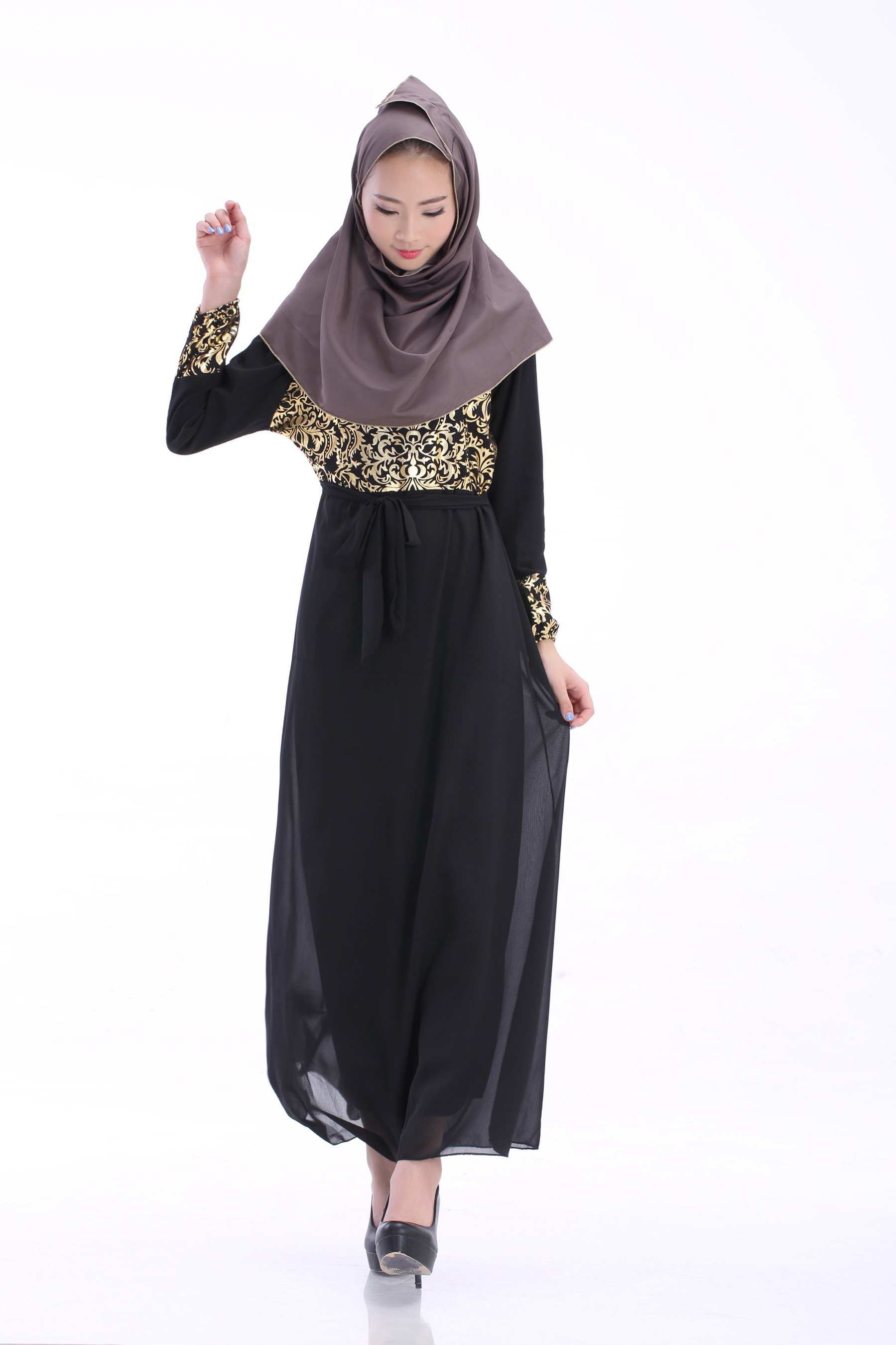 WH3337 Charming Jubah Black