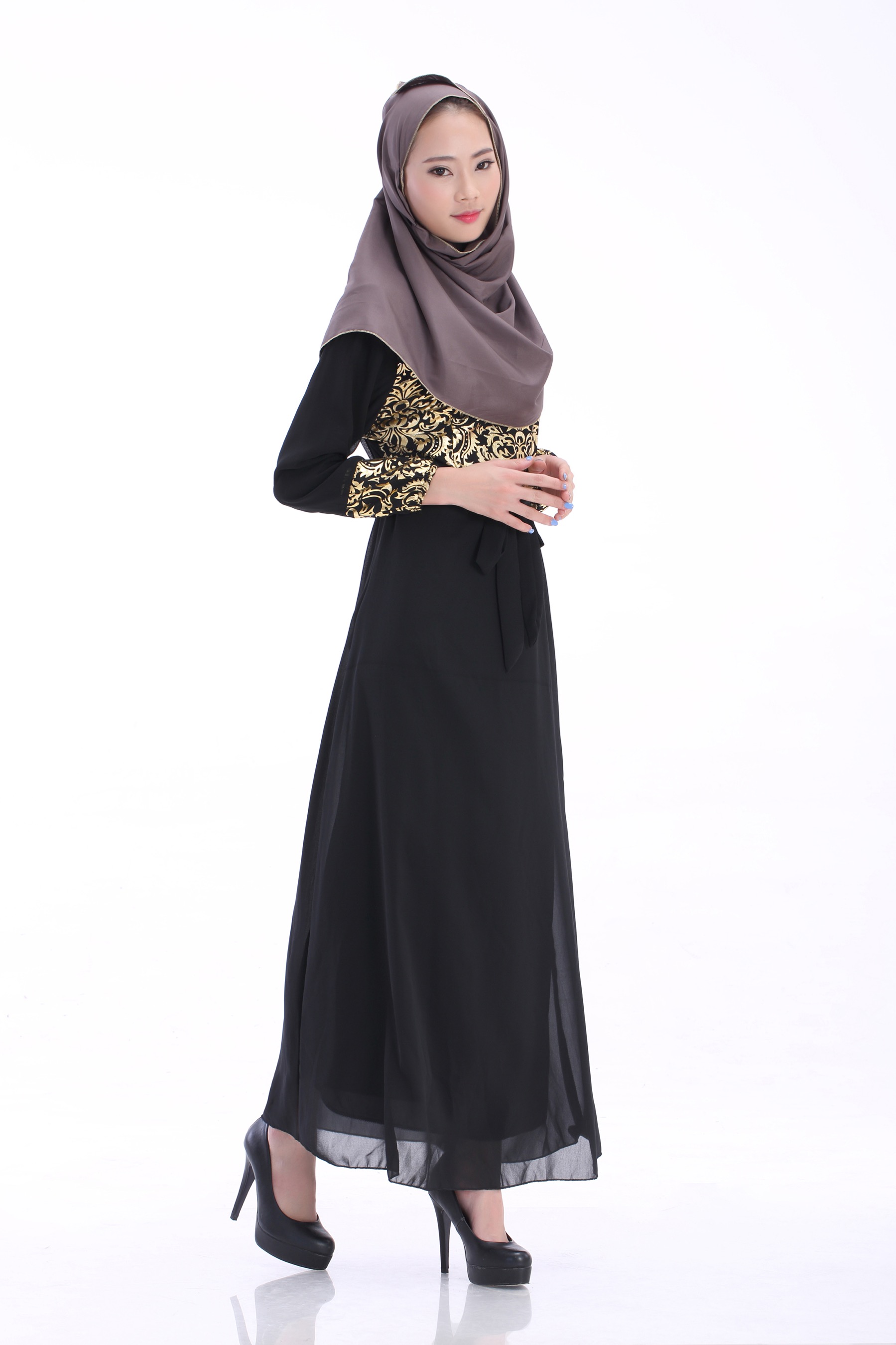 WH3337 Charming Jubah Black