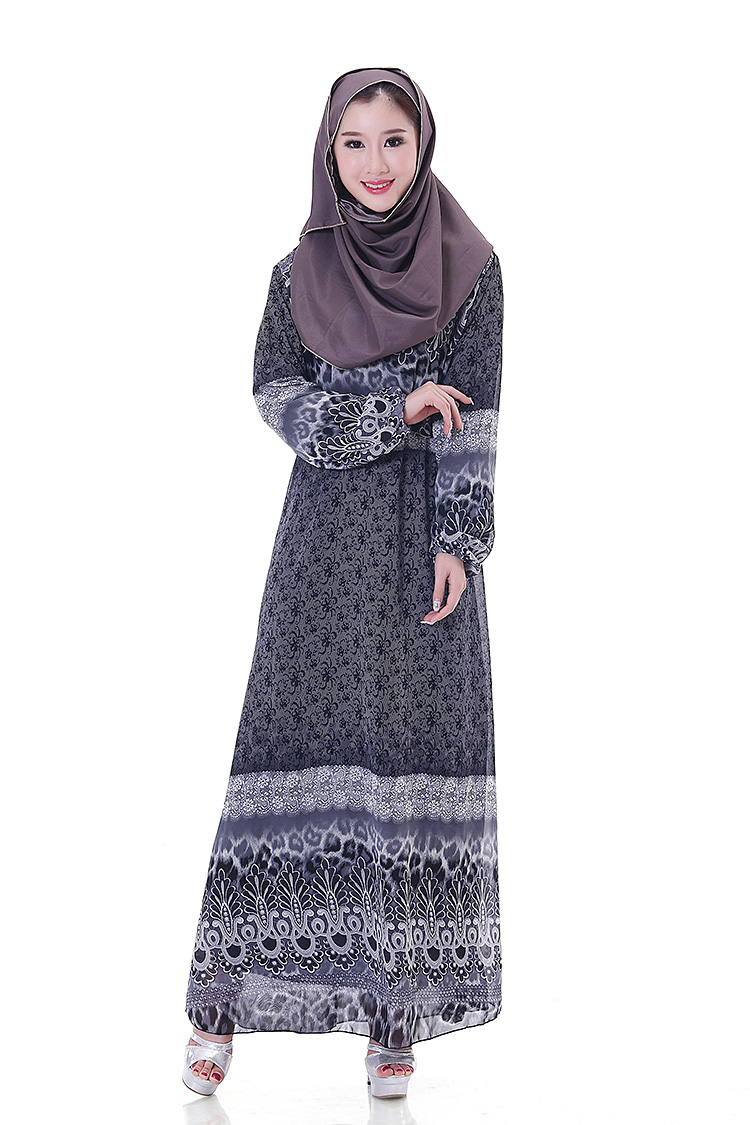 WH3338 Fashion Jubah Black